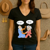 A2 B2 E Mc Funny Scientist Women's V-Neck T-Shirt