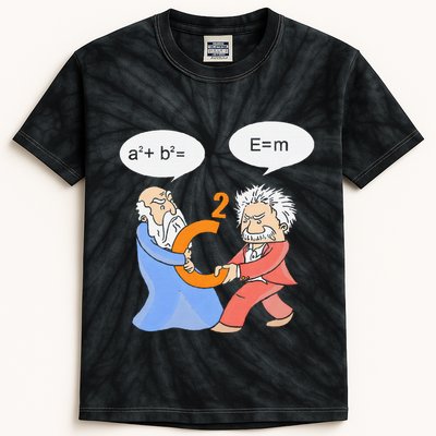 A2 B2 E Mc Funny Scientist Kids Tie-Dye T-Shirt