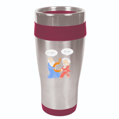 A2 B2 E Mc Funny Scientist 16oz Travel Tumbler