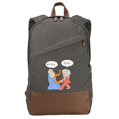 A2 B2 E Mc Funny Scientist Cotton Canvas Backpack