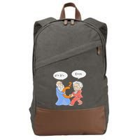 A2 B2 E Mc Funny Scientist Cotton Canvas Backpack