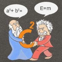 A2 B2 E Mc Funny Scientist Cotton Canvas Backpack