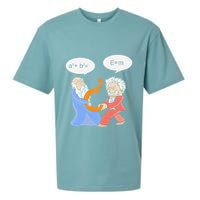 A2 B2 E Mc Funny Scientist Sueded Cloud Jersey T-Shirt