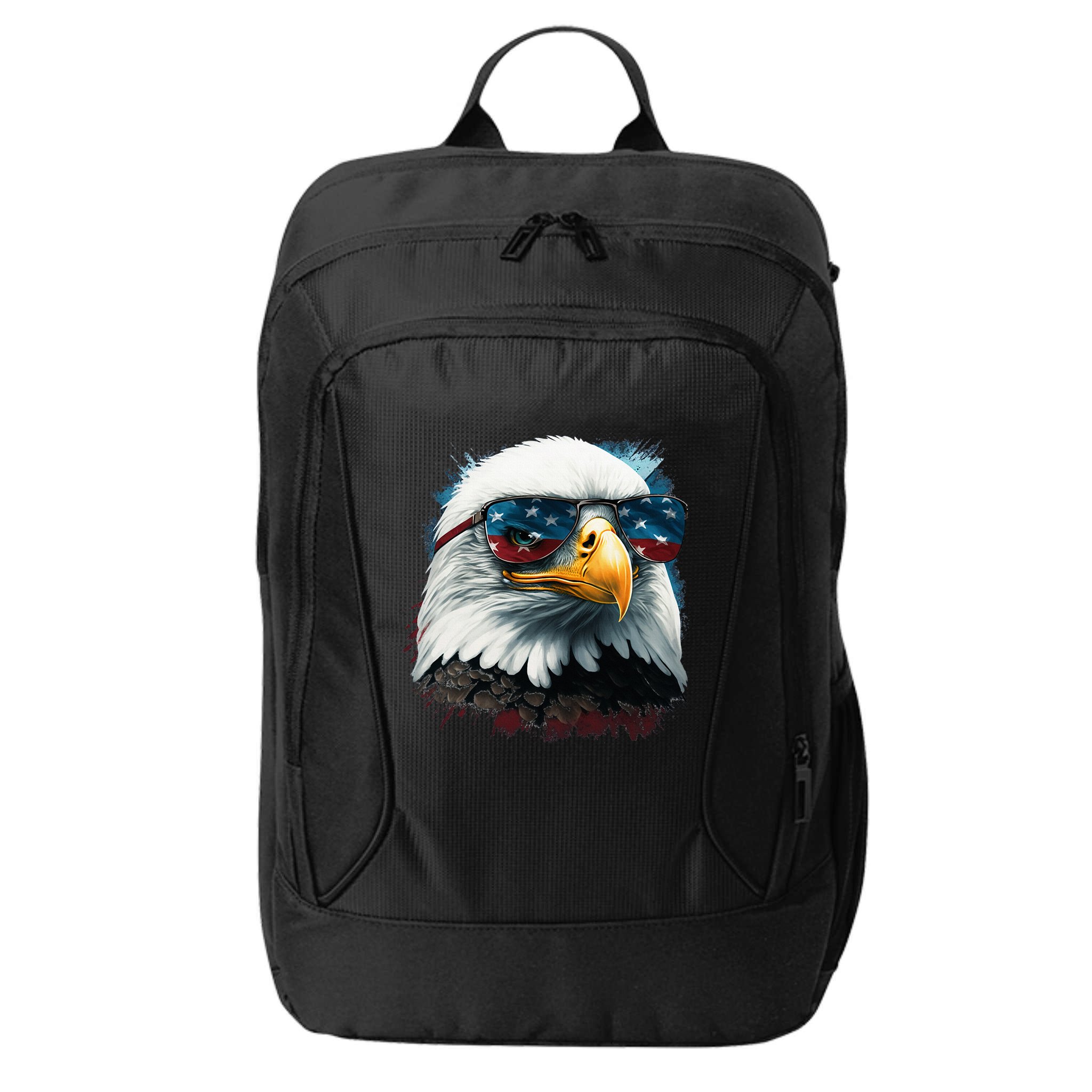 American Bald Eagle Usa Flag Eagle Usa City Backpack