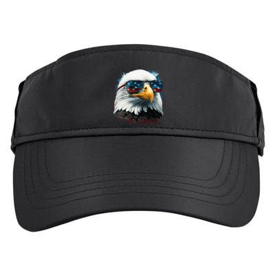 American Bald Eagle Usa Flag Eagle Usa Adult Drive Performance Visor