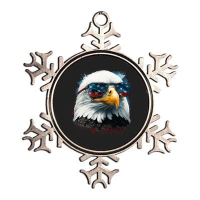 American Bald Eagle Usa Flag Eagle Usa Metallic Star Ornament