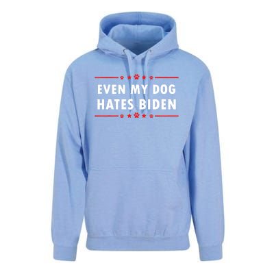 Anti Biden Even My Dog Hates Biden Unisex Surf Hoodie