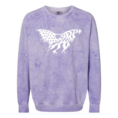 American Bald Eagle Emblem Colorblast Crewneck Sweatshirt