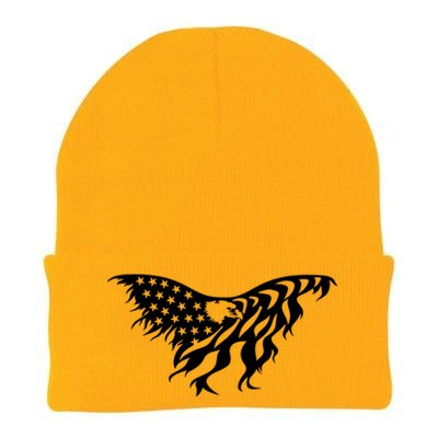 American Bald Eagle Emblem Knit Cap Winter Beanie