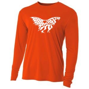 American Bald Eagle Emblem Cooling Performance Long Sleeve Crew