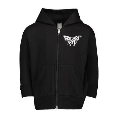 American Bald Eagle Emblem Toddler Zip Fleece Hoodie