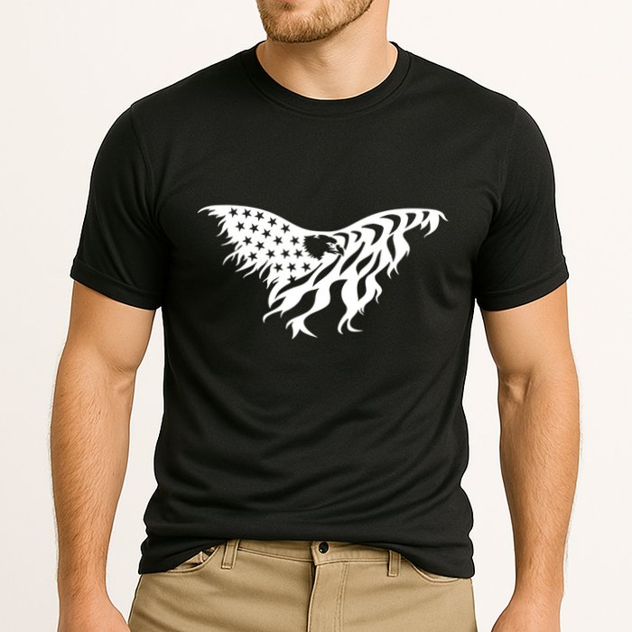 American Bald Eagle Emblem Cooling Performance Crew T-Shirt