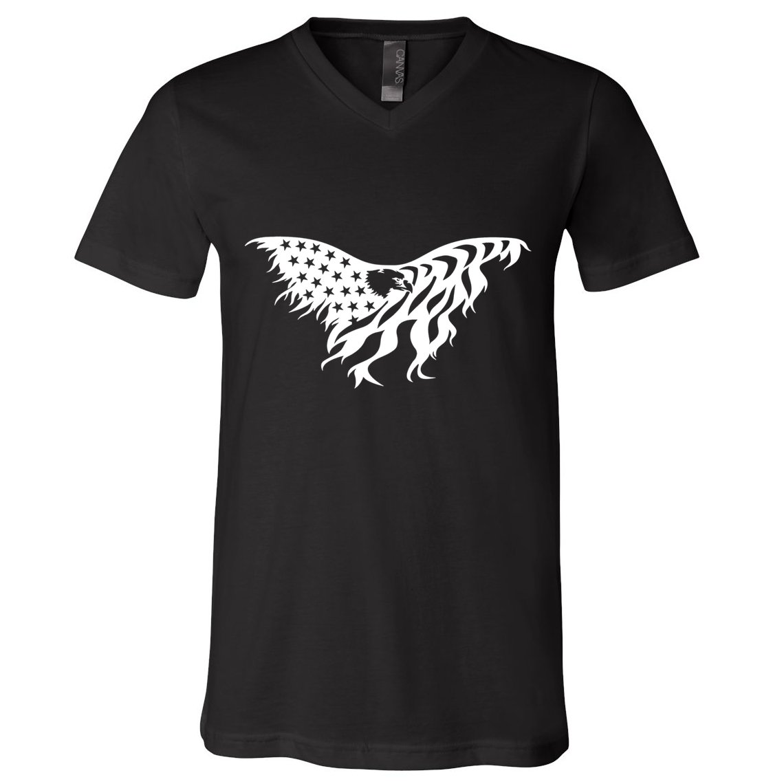 American Bald Eagle Emblem V-Neck T-Shirt