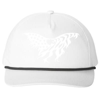 American Bald Eagle Emblem Snapback Five-Panel Rope Hat