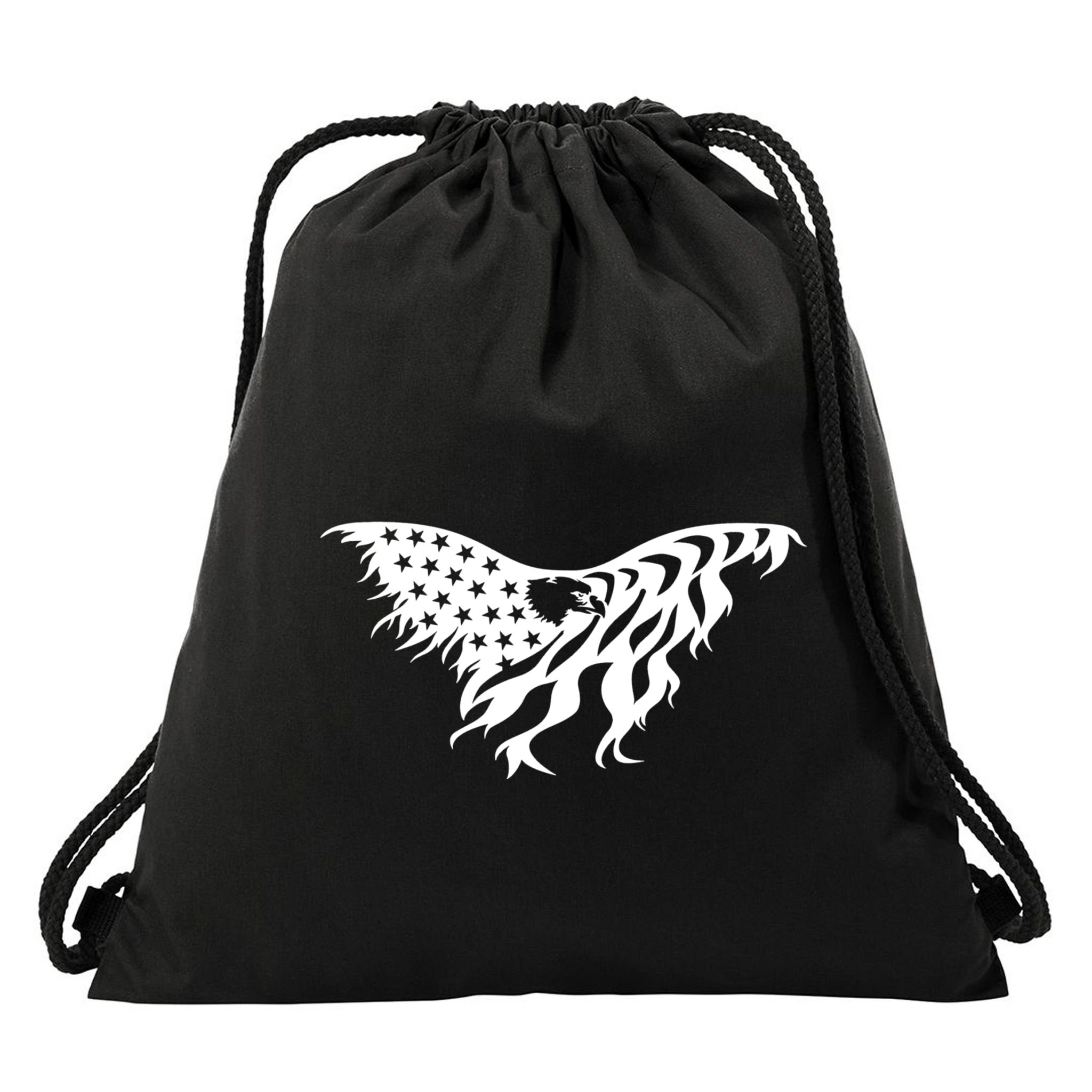 American Bald Eagle Emblem Drawstring Bag