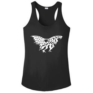 American Bald Eagle Emblem Ladies PosiCharge Competitor Racerback Tank