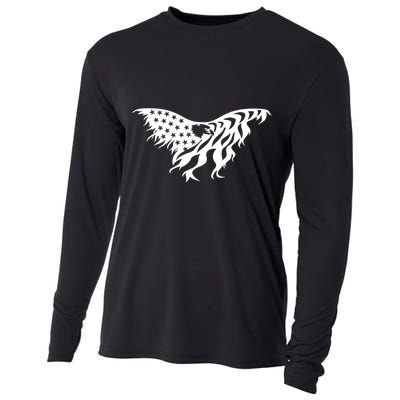 American Bald Eagle Emblem Cooling Performance Long Sleeve Crew