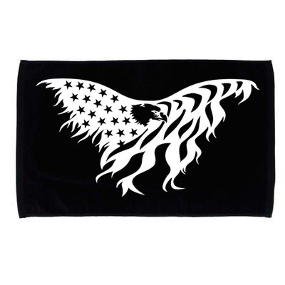 American Bald Eagle Emblem Microfiber Hand Towel