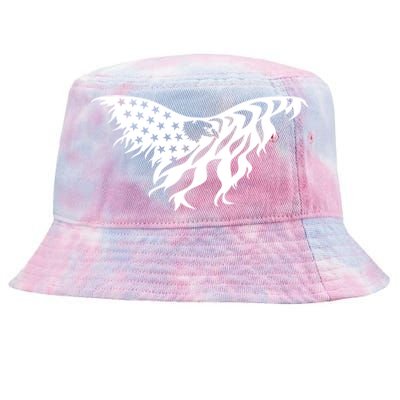 American Bald Eagle Emblem Tie-Dyed Bucket Hat