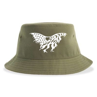 American Bald Eagle Emblem Sustainable Bucket Hat