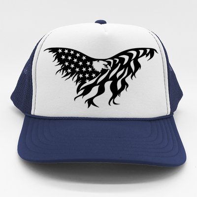 American Bald Eagle Emblem Trucker Hat