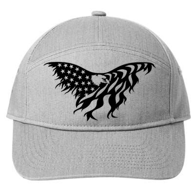 American Bald Eagle Emblem 7-Panel Snapback Hat