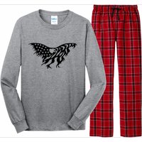 American Bald Eagle Emblem Long Sleeve Pajama Set