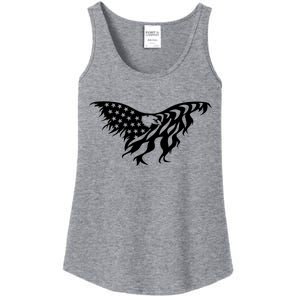 American Bald Eagle Emblem Ladies Essential Tank