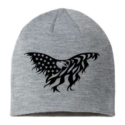 American Bald Eagle Emblem Sustainable Beanie