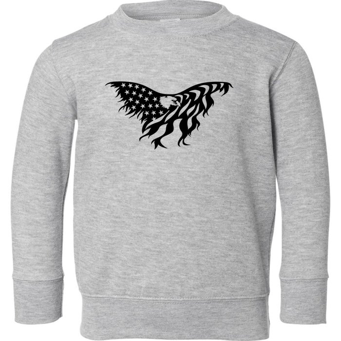 American Bald Eagle Emblem Toddler Sweatshirt