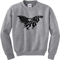 American Bald Eagle Emblem Kids Sweatshirt