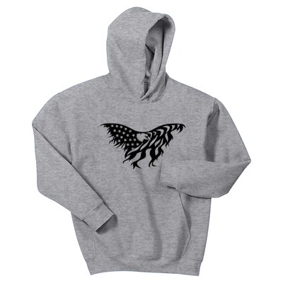 American Bald Eagle Emblem Kids Hoodie