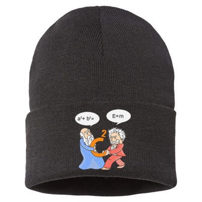 A2 B2 E Mc Funny Scientist Sustainable Knit Beanie