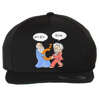 A2 B2 E Mc Funny Scientist Wool Snapback Cap