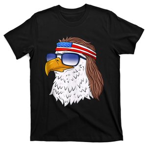 American Bald Eagle Mullet 4th Of July Funny USA Patriotic T-Shirt