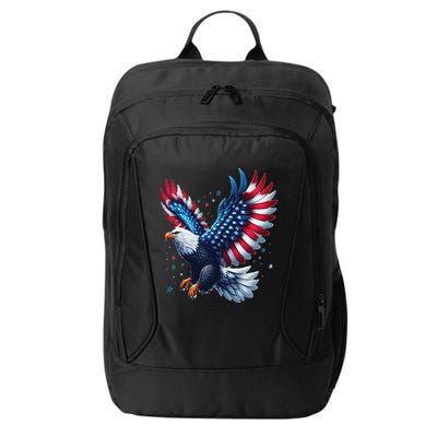 American Bald Eagle Gift City Backpack