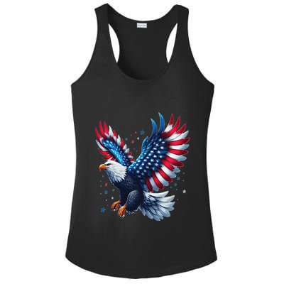 American Bald Eagle Gift Ladies PosiCharge Competitor Racerback Tank