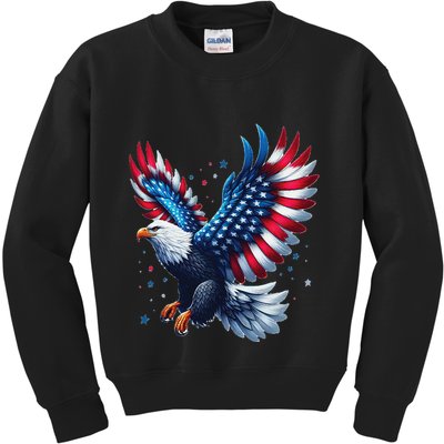 American Bald Eagle Gift Kids Sweatshirt