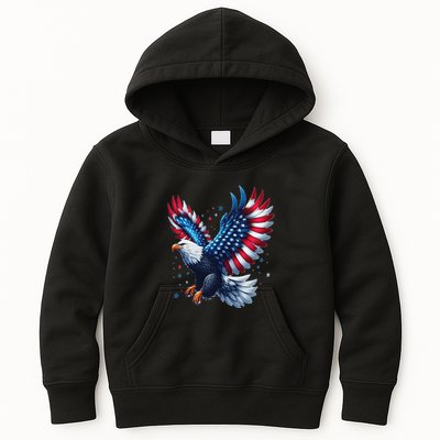 American Bald Eagle Gift Kids Hoodie