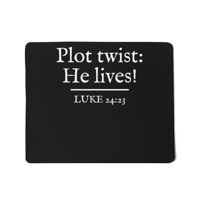 Awesome Black Easter - Plot Twist He Lives Mousepad