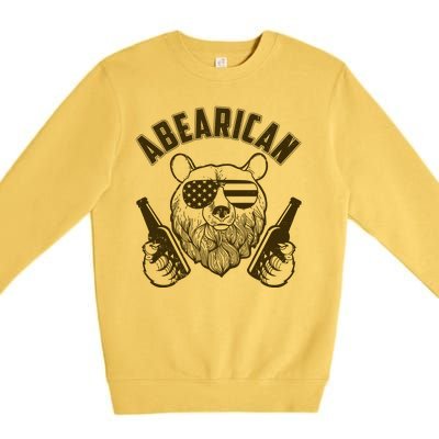 Abearican American Bear Beers Premium Crewneck Sweatshirt