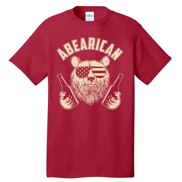 Abearican American Bear Beers Tall T-Shirt