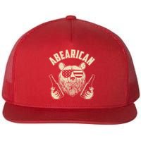 Abearican American Bear Beers Flat Bill Trucker Hat