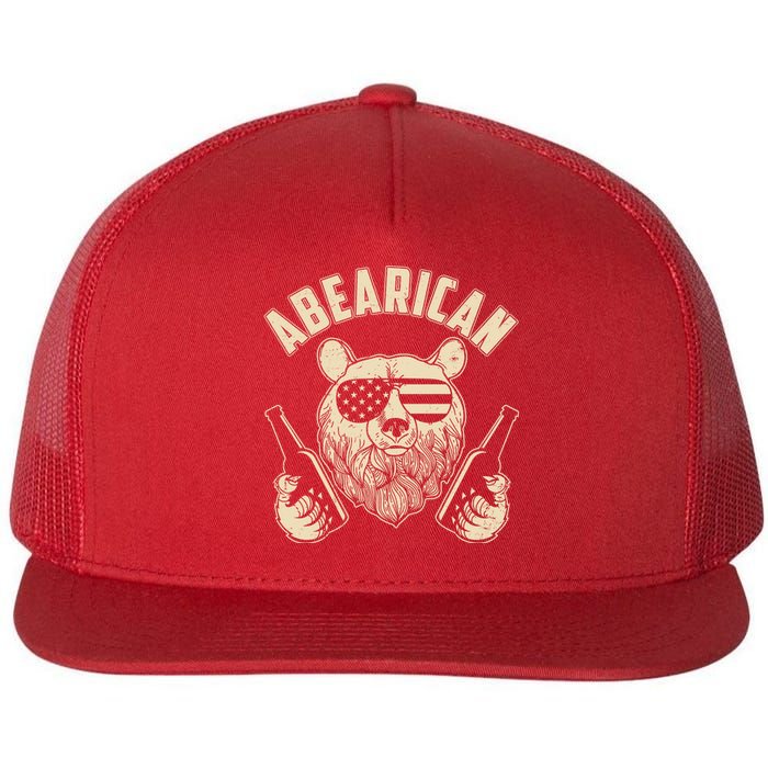 Abearican American Bear Beers Flat Bill Trucker Hat