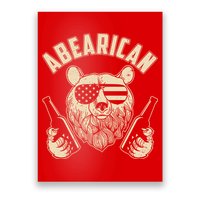 Abearican American Bear Beers Poster