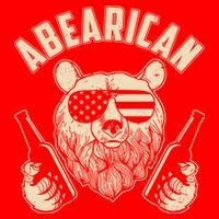 Abearican American Bear Beers Poster