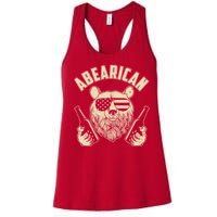 Abearican American Bear Beers Women's Racerback Tank