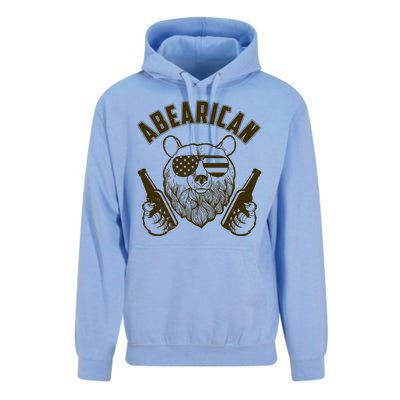 Abearican American Bear Beers Unisex Surf Hoodie