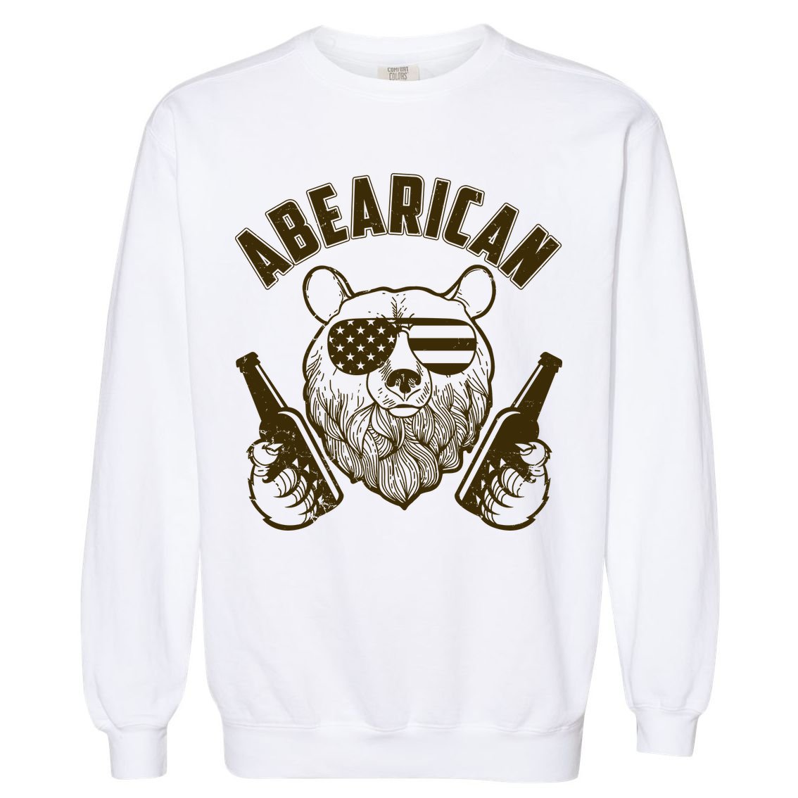 Abearican American Bear Beers Garment-Dyed Sweatshirt