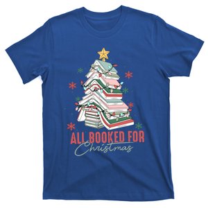 All Booked For Christmas Book Tree Christmas Xmas Lights Gift T-Shirt